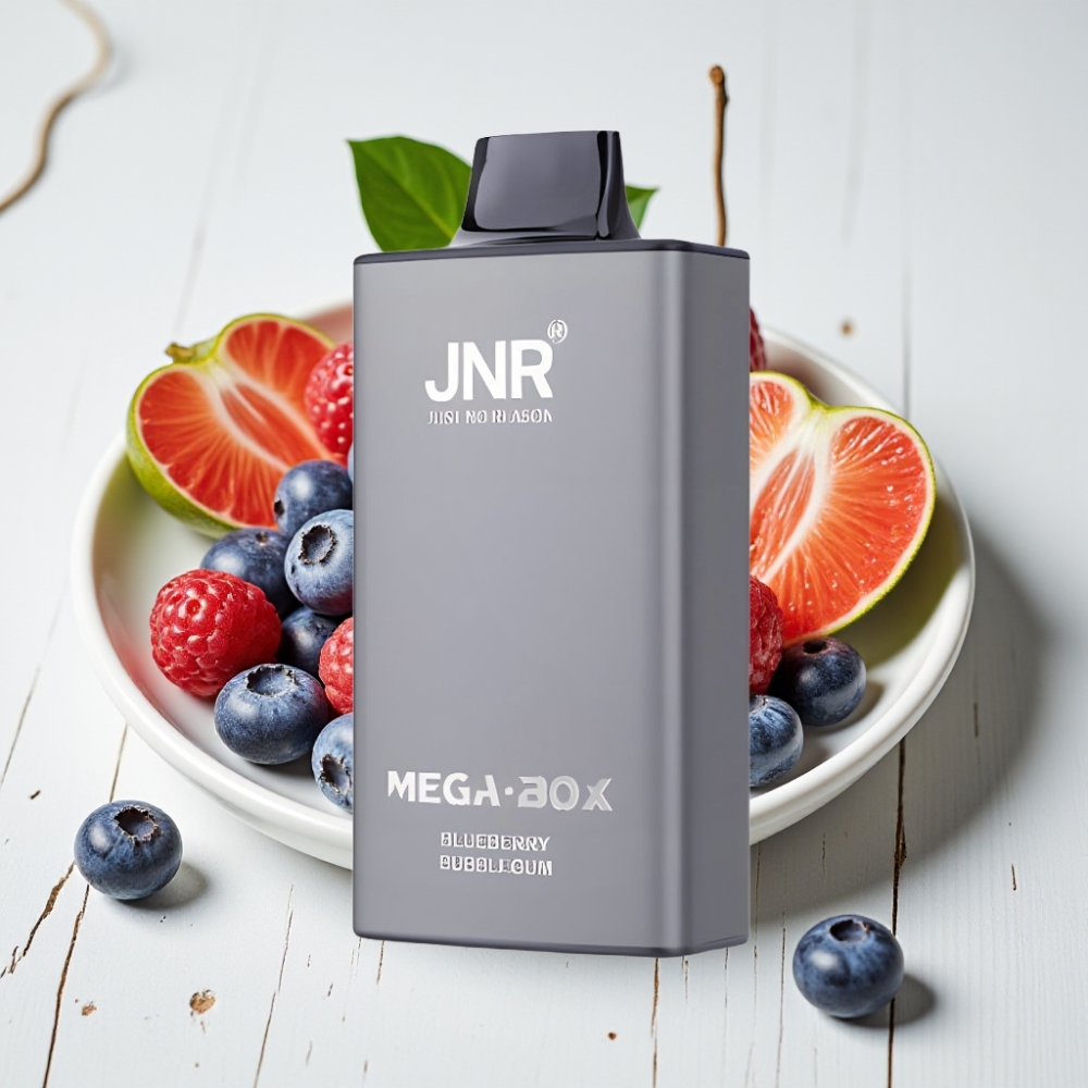 JNR Mega Box 25000 Pūkšt. Vienkartinis Veipas Mėlynųjų Serbentų Guma, 30ml, 850mAh, Type-C