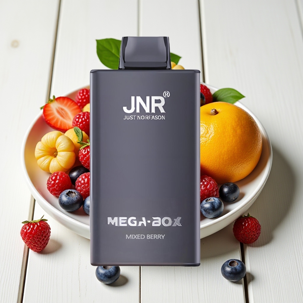 JNR Mega Box 25000 Pūkštukų Vienkartinis Veipas Maišytos Uogos, 30ml, 850mAh, Type-C