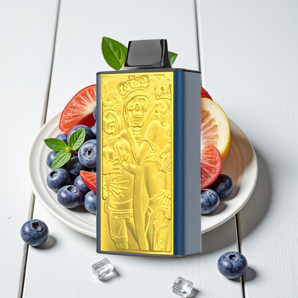 JNR Mega Box 25000 Pūsų Vienkartinis Veipas Mėlynųjų Uogų Ledas, 30ml, 850mAh, Type-C