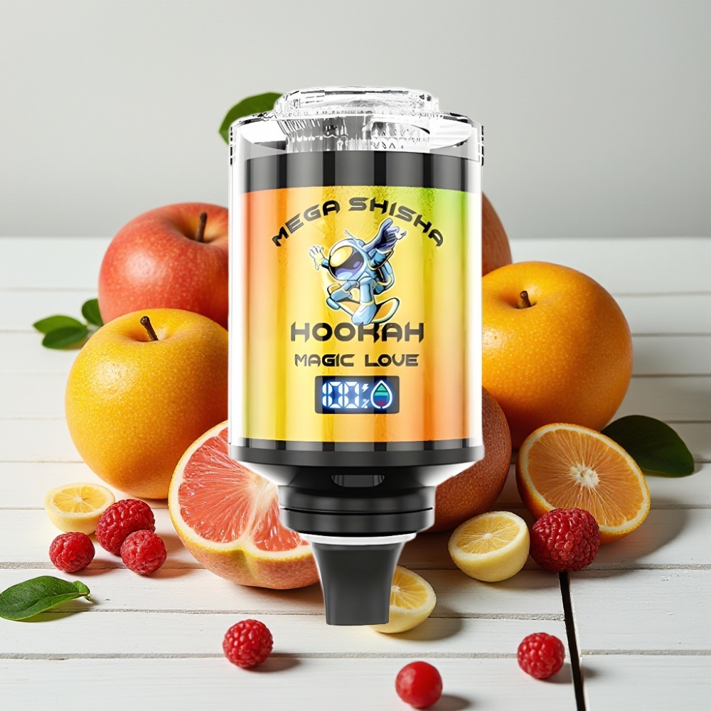 JNR Mega Shisha Hookah 100K Stalinio Kompiuterio Sugedžiavimas, 100K Puff, 60ml, 2200mAh, Mágija Meilė