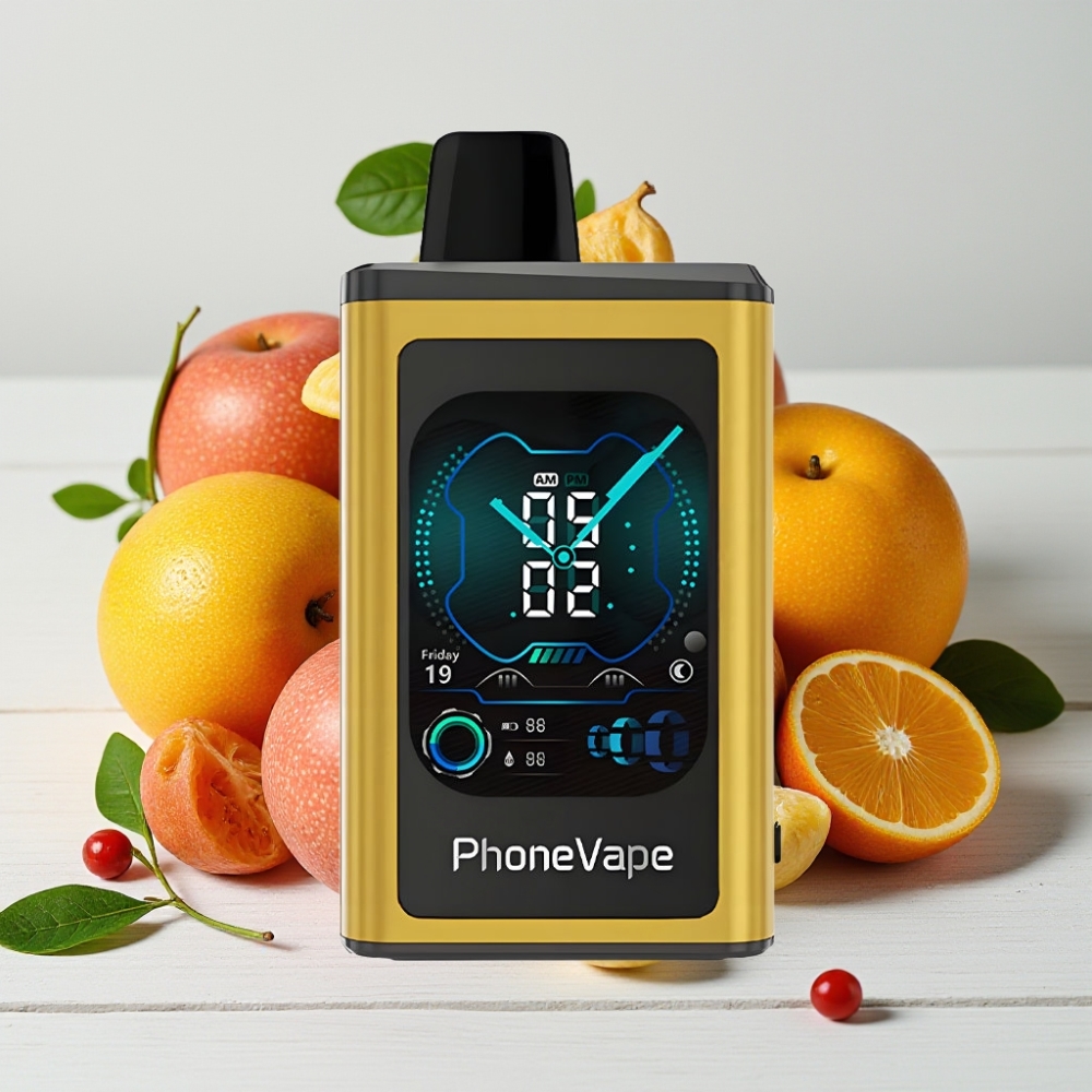 JNR PhoneVape 30000 užtraukimų Vienkartinis Veipas Užkietėjęs | 850mAh, Turbo, Oro srautas, Ekranas