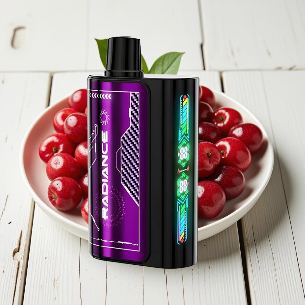 JNR Radiance 31000 Puffs Vienkartinis Veipas ĮSPŪDINGA BRAŠKĖ/UOGA, 28ml, 950 mAh