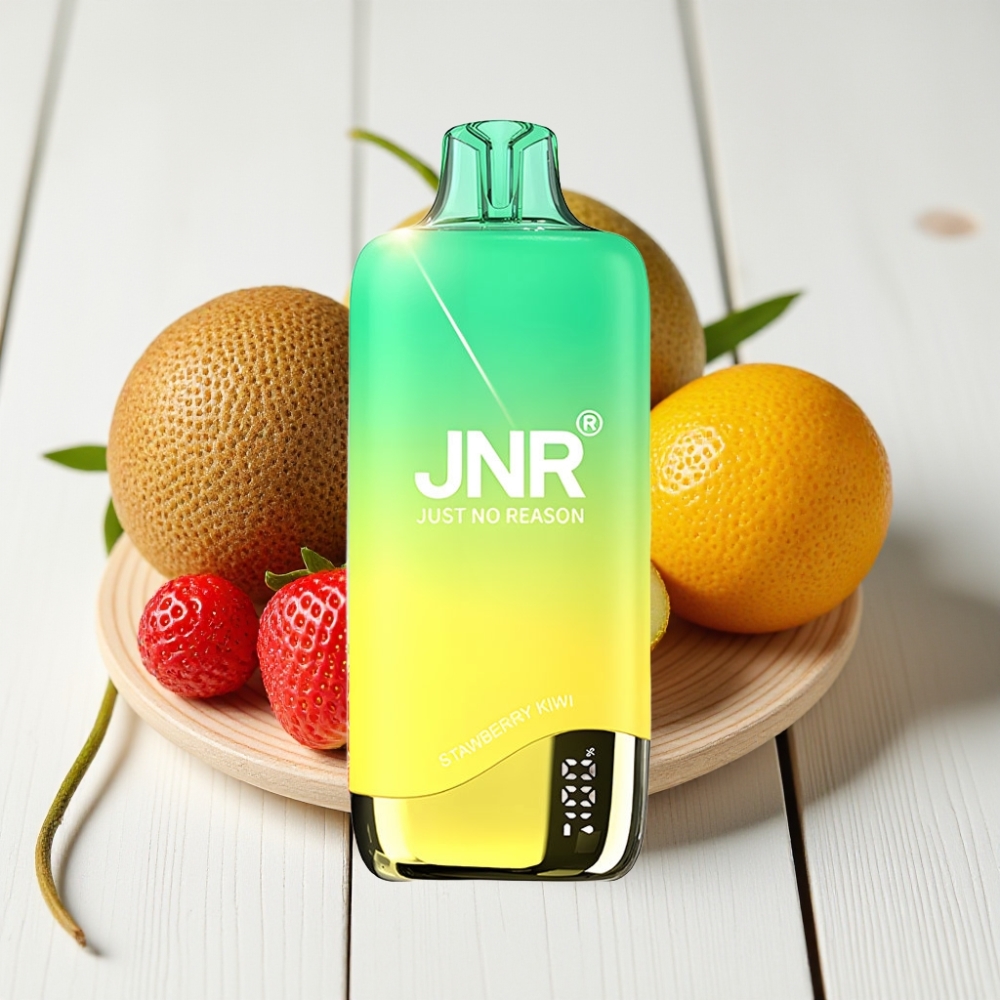 JNR Rainbow 10500 Pūkų Vienkartinis Veipas Braškė-Kivis, 600mAh, 18ml, USB-C