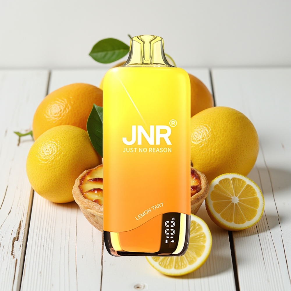 JNR Rainbow 10500 Pūkų Vienkartinis Veipas Citrinų Pyragaitis, 10500 Pūkų, 18ml, 5% Nikotino