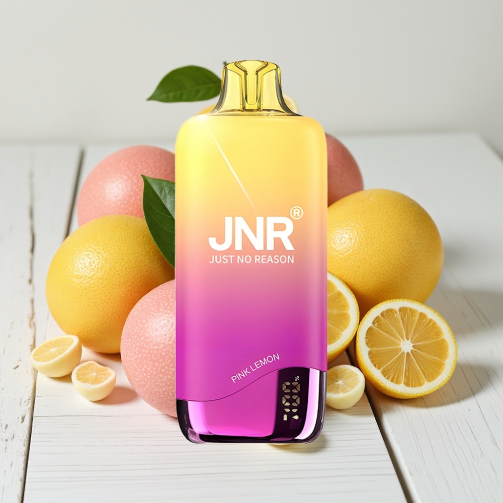 JNR Rainbow 10500 Pūkų Vienkartinis Veipas Rožinė Citrina | 10500 Pūkų, 18ml, 0,8ohm