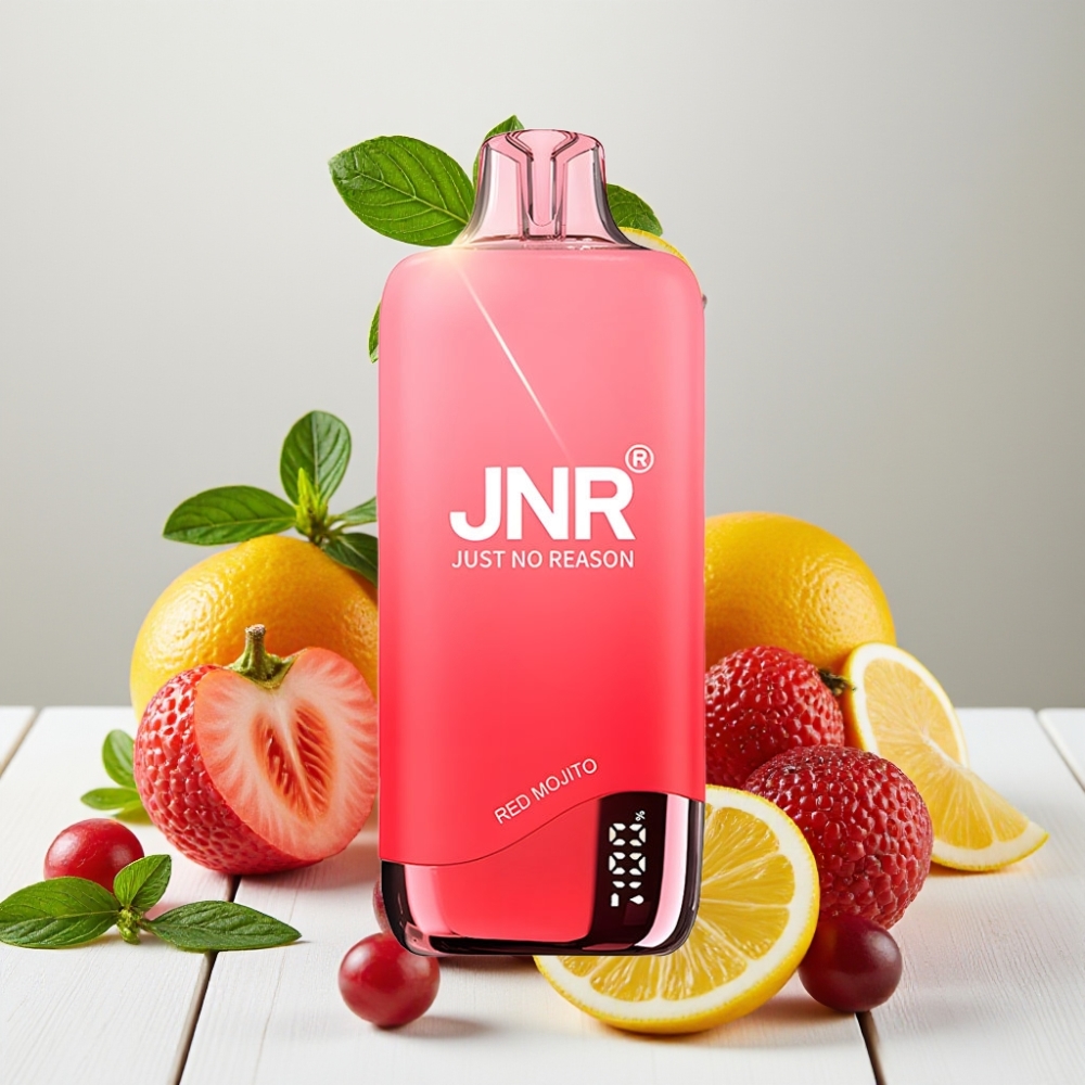 JNR Rainbow 10500 Puffs Vienkartinis Veipas Raudonasis Mojito | 10500 Puffs, 18ml, 600mAh