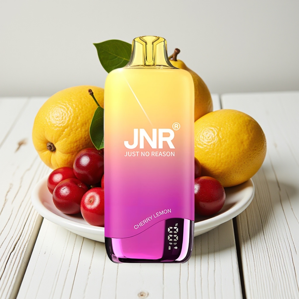 JNR Rainbow 10500 Puffs Vienkartinis Veipas Vyšnia Citrina | 10500 Puffų, 18ml, 0,8Ω