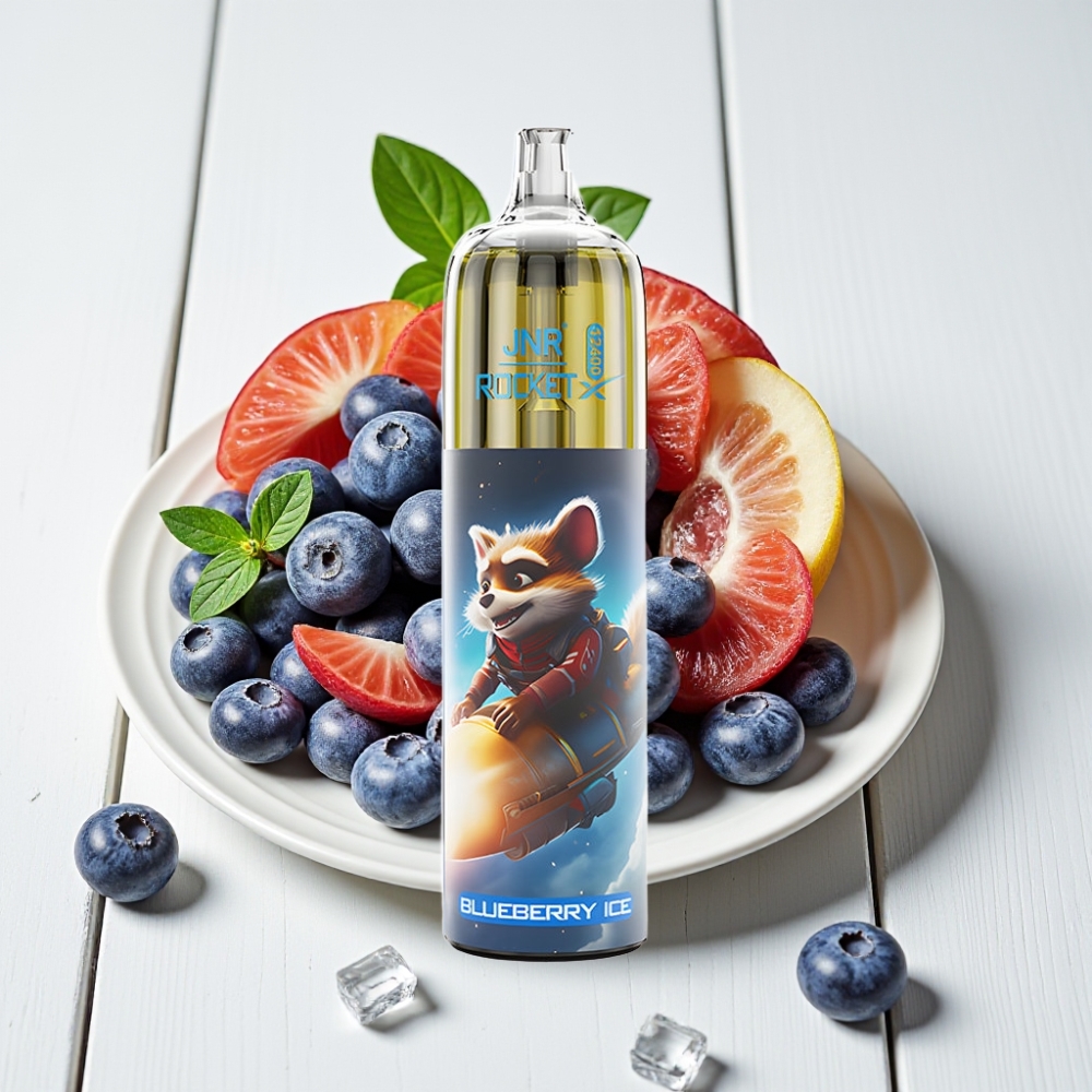 JNR Rocket-X 12400 Puffs Vienkartinis Vapas Mėlynių Uogų Ledas | 25ml, 850mAh, Tipas-C
