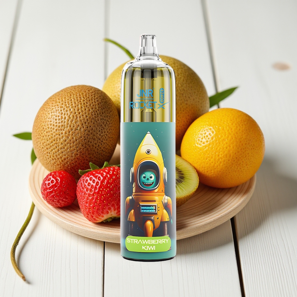 JNR Rocket-X 12400 Puffs Vienkartinis Veipas Braškių Kiwi, 25ml, 850mAh, Type-C