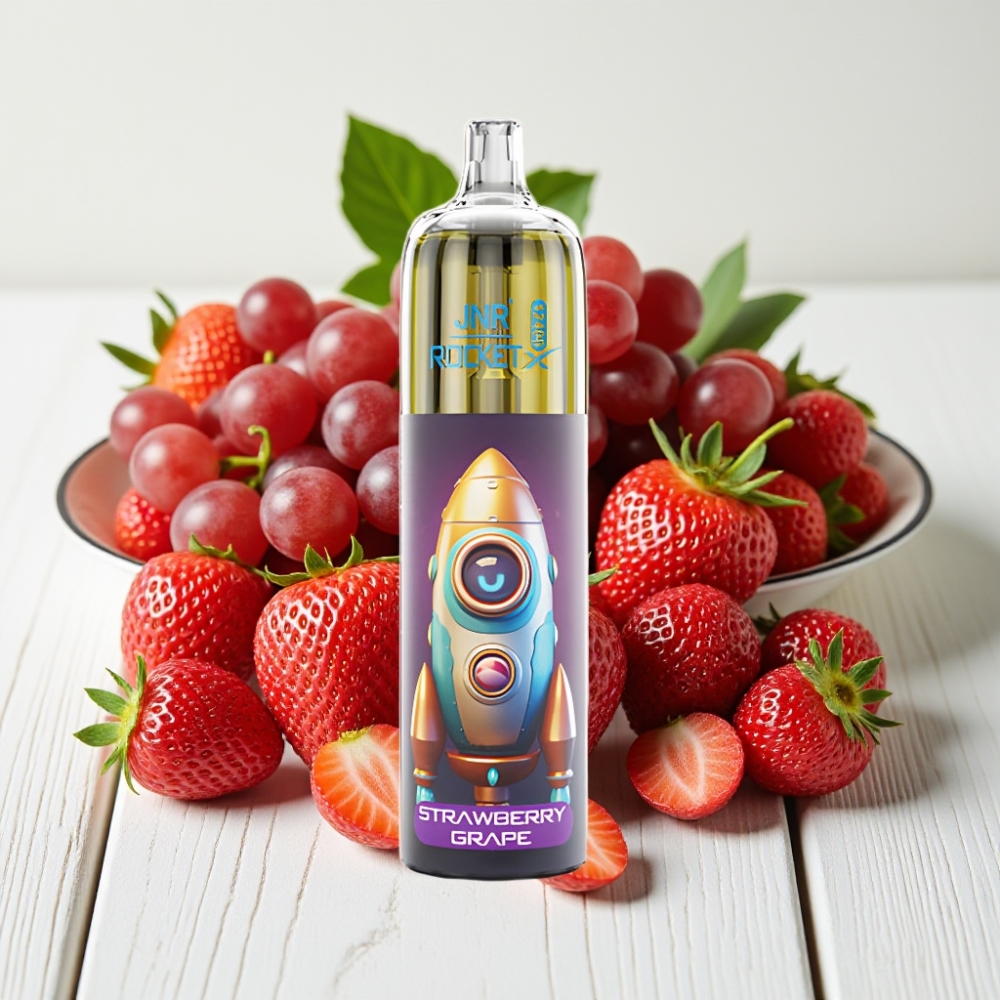 JNR Rocket-X 12400 Puffs Vienkartinis Veipas Braškynės Vynuogės | 25ml, 850mAh, Type-C