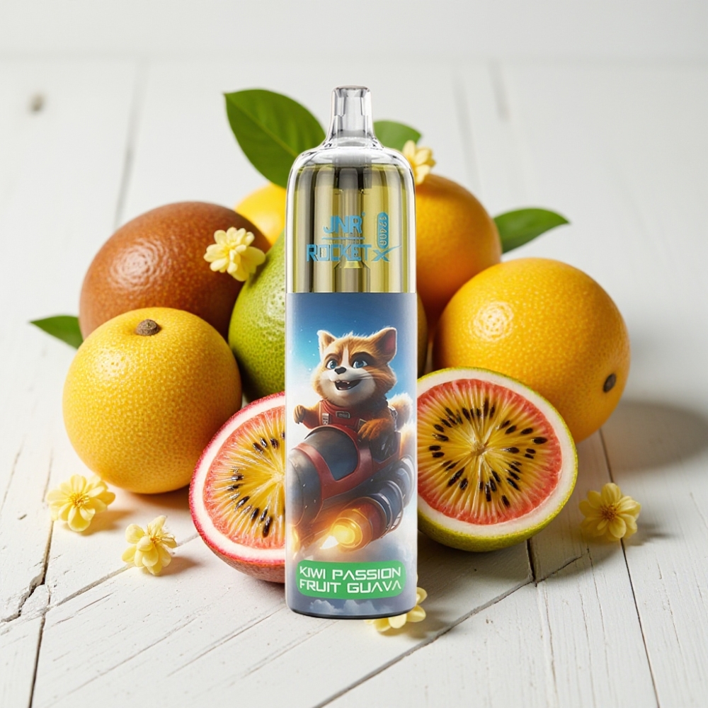 JNR Rocket-X 12400 Puffs Vienkartinis Veipas Kiwi Pasiflora Gvajava | 25ml, 850mAh, Type-C