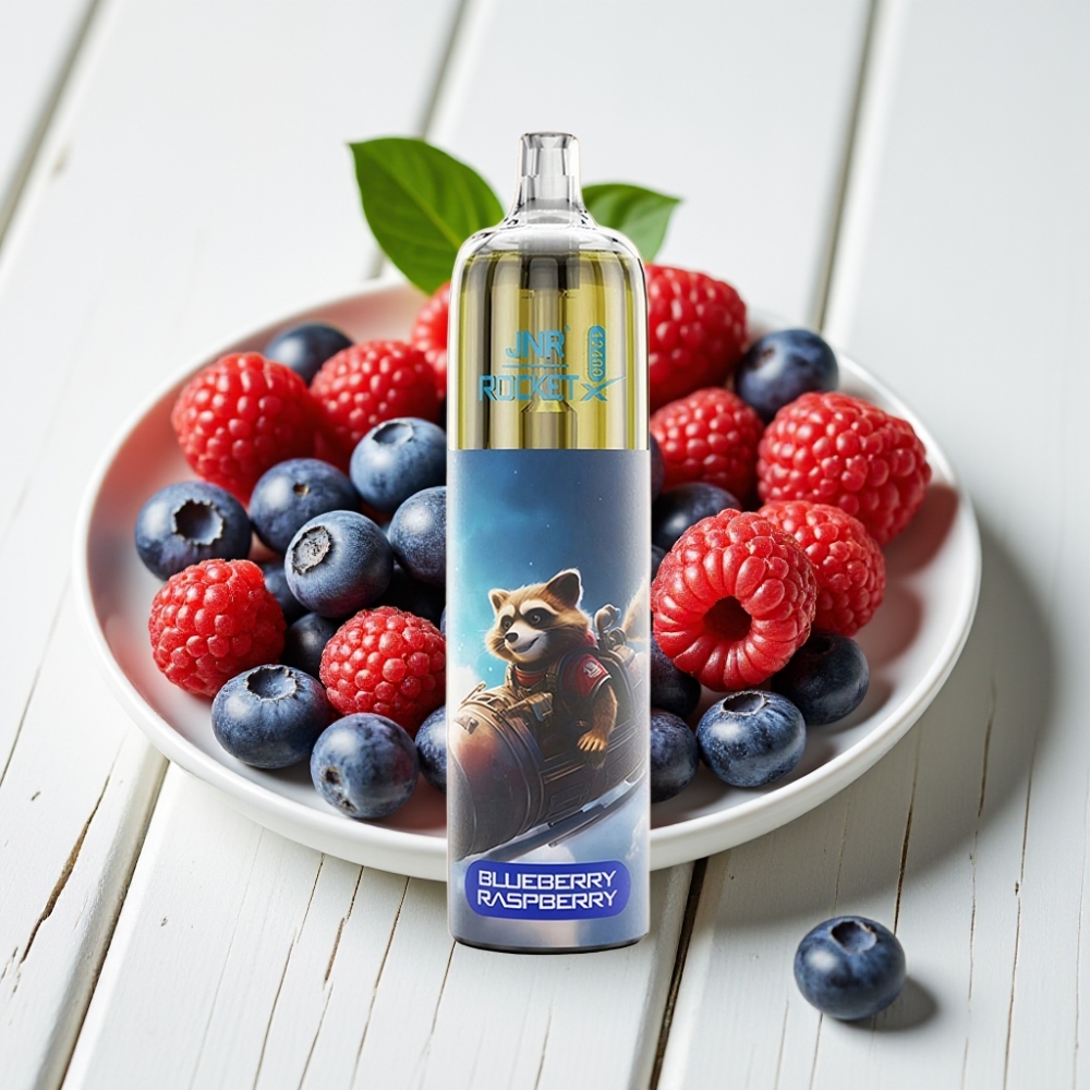 JNR Rocket-X 12400 Puffs Vienkartinis Veipas Mėlynių aviečių, 25ml, 850mAh, Type-C