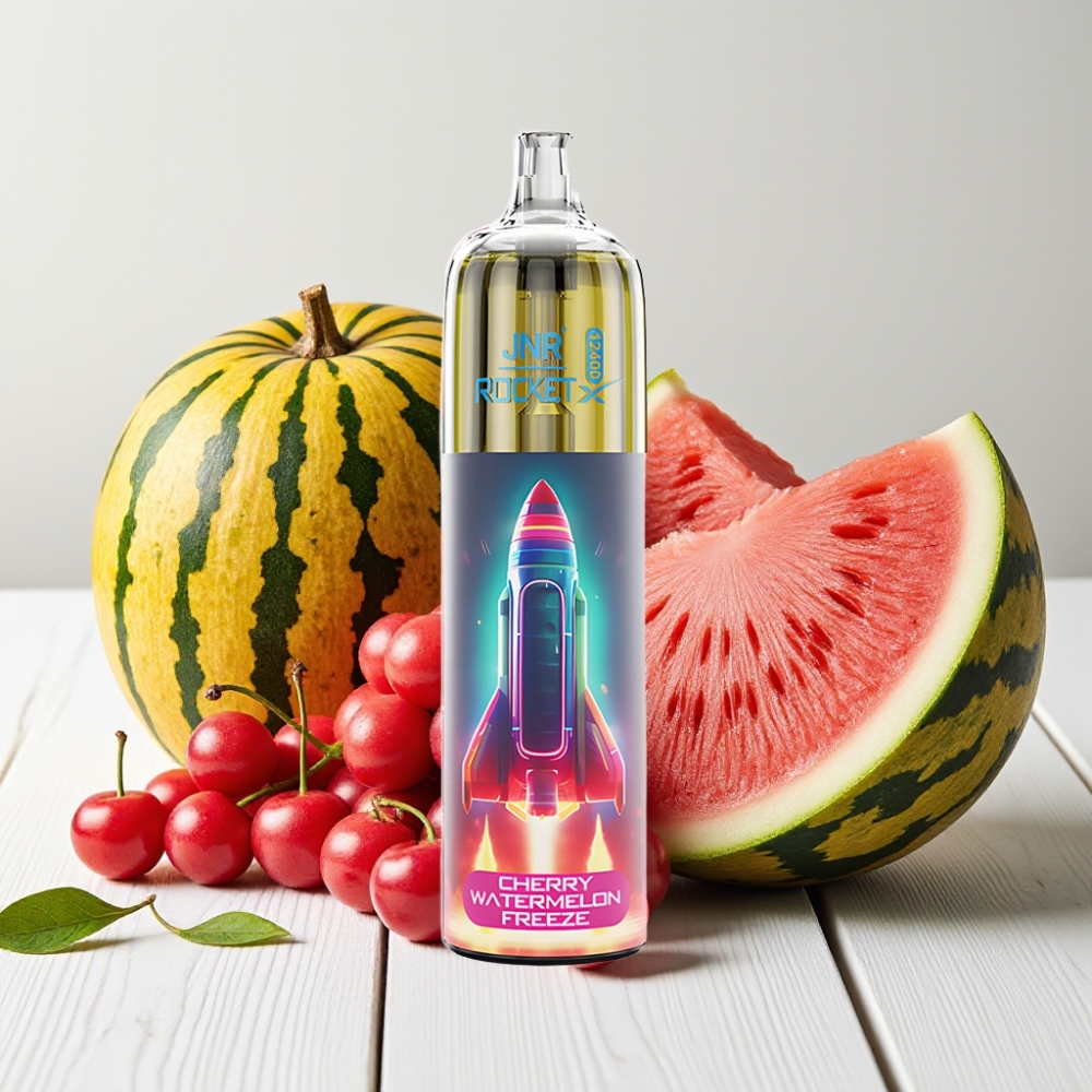 JNR Rocket-X 12400 Puffs Vienkartinis Veipas – Vyšnių Arbūzo Šaldytas, 25ml, 850mAh, 1.2Ω