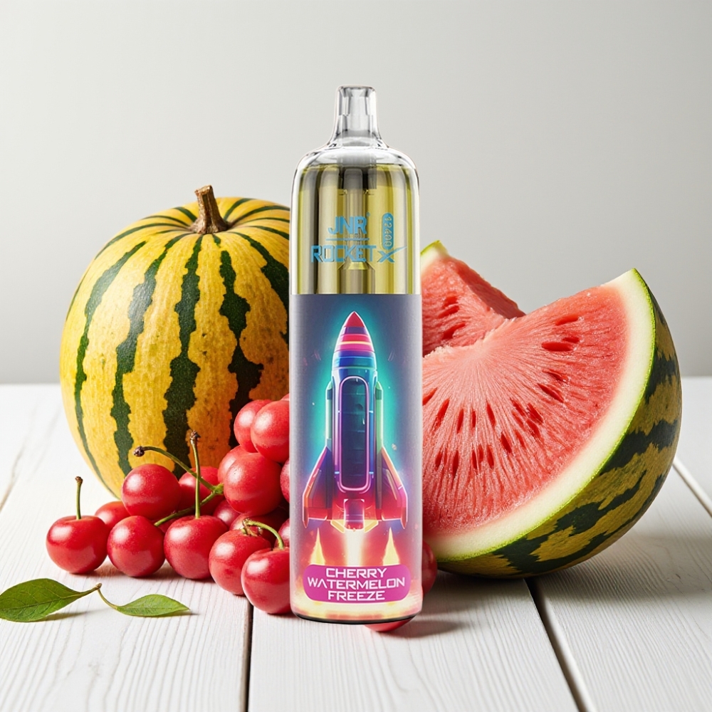 JNR Rocket-X 12400 Puffs Vienkartinis Veipas – Vyšnių Arbūzo Šaldytas, 25ml, 850mAh, 1.2Ω