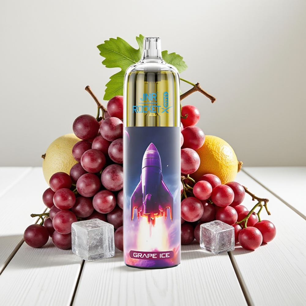 JNR Rocket-X 12400 Puffs Vienkartinis Veipas Vynuogių Ledas | 25ml, 1.2Ω, 850mAh
