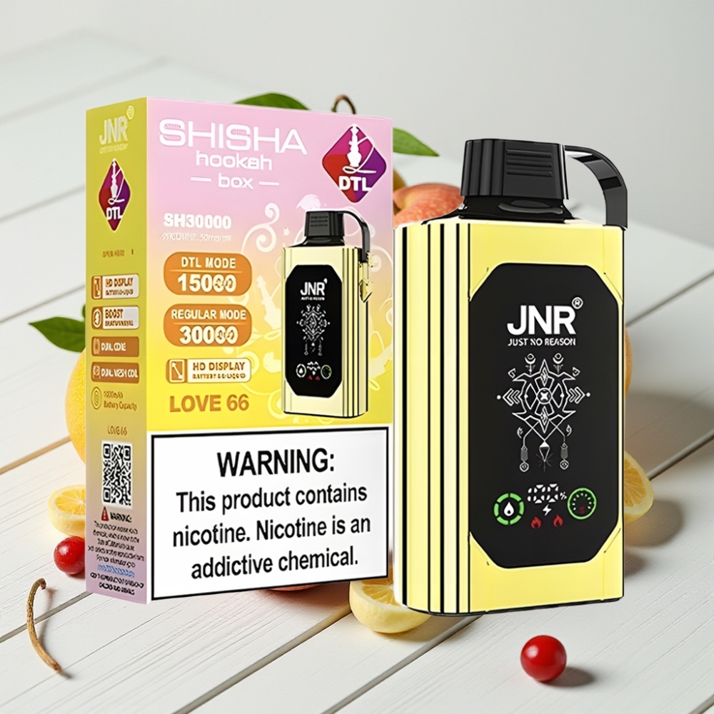JNR Shisha Hookah Box 20500 Puffs Meilė 66, 25ml, 1000mAh, Tipas-C