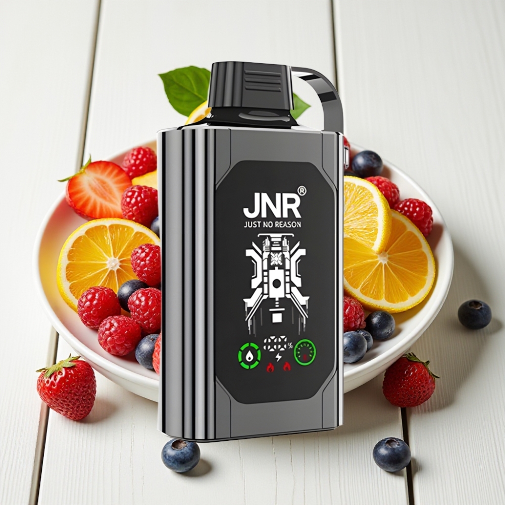 JNR Shisha Hookah Box 20500 Puffs Mišrios Uogos Ledas, 25ml, 1000mAh, Type-C