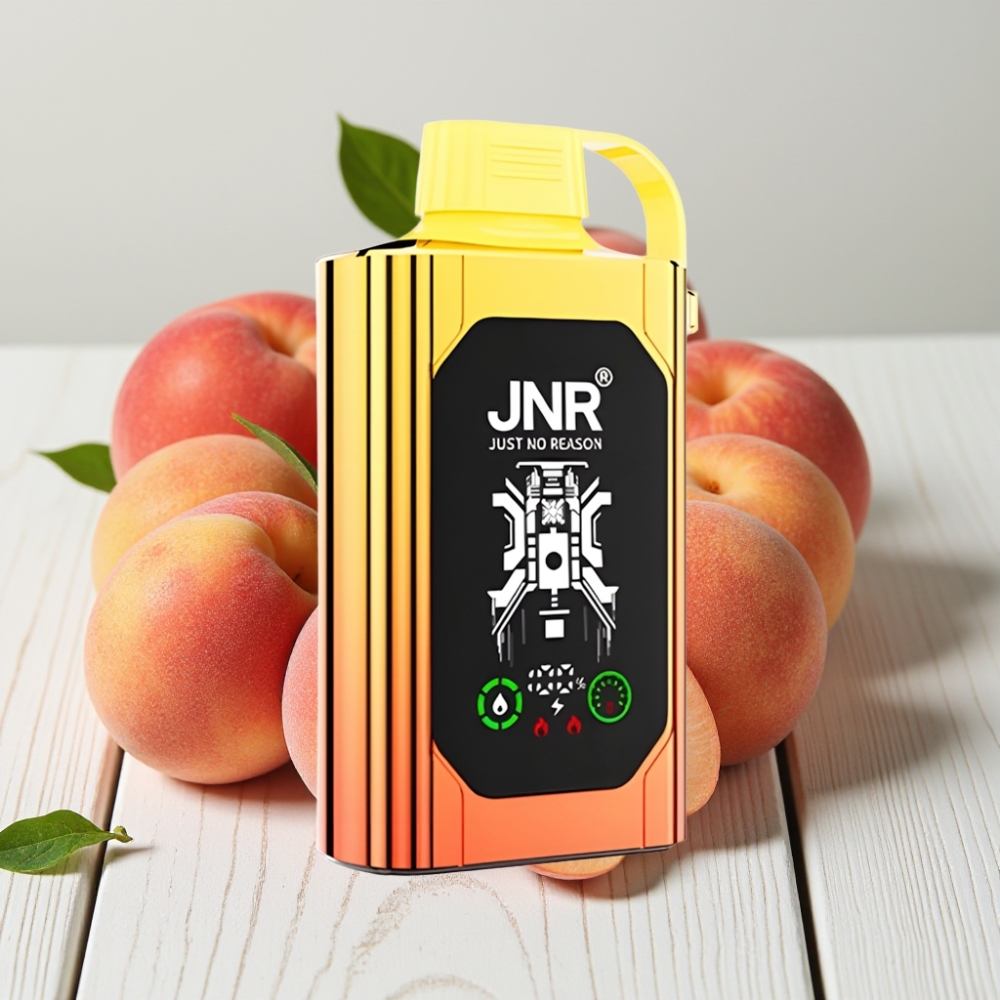 JNR Shisha Hookah Box 20500 Puffs Vienkartinis Veipas Sultūsios Persikos, 25ml, 1000mAh, Type-C