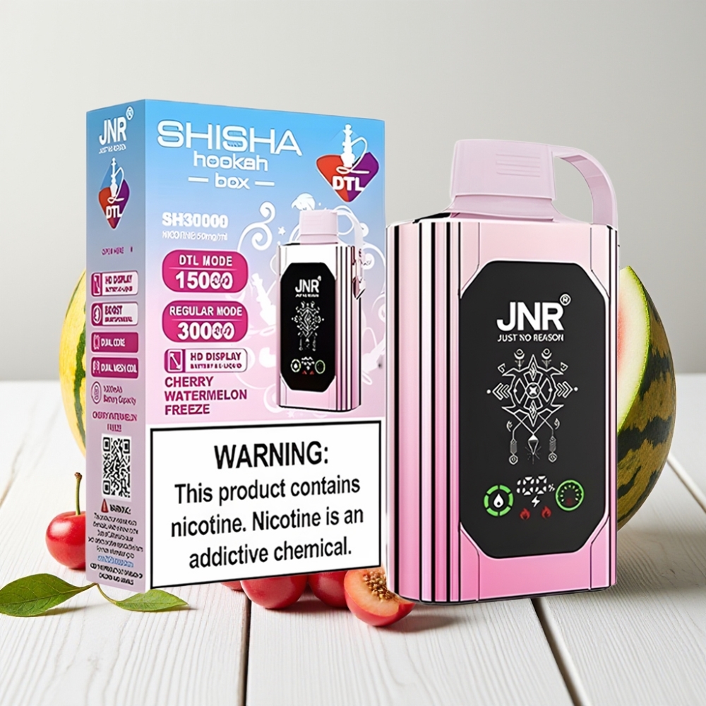 JNR Shisha Hookah Box 20500 Puffs - Vyšnios Arbūzo Šaldymas, 1000mAh, 25ml, Type-C