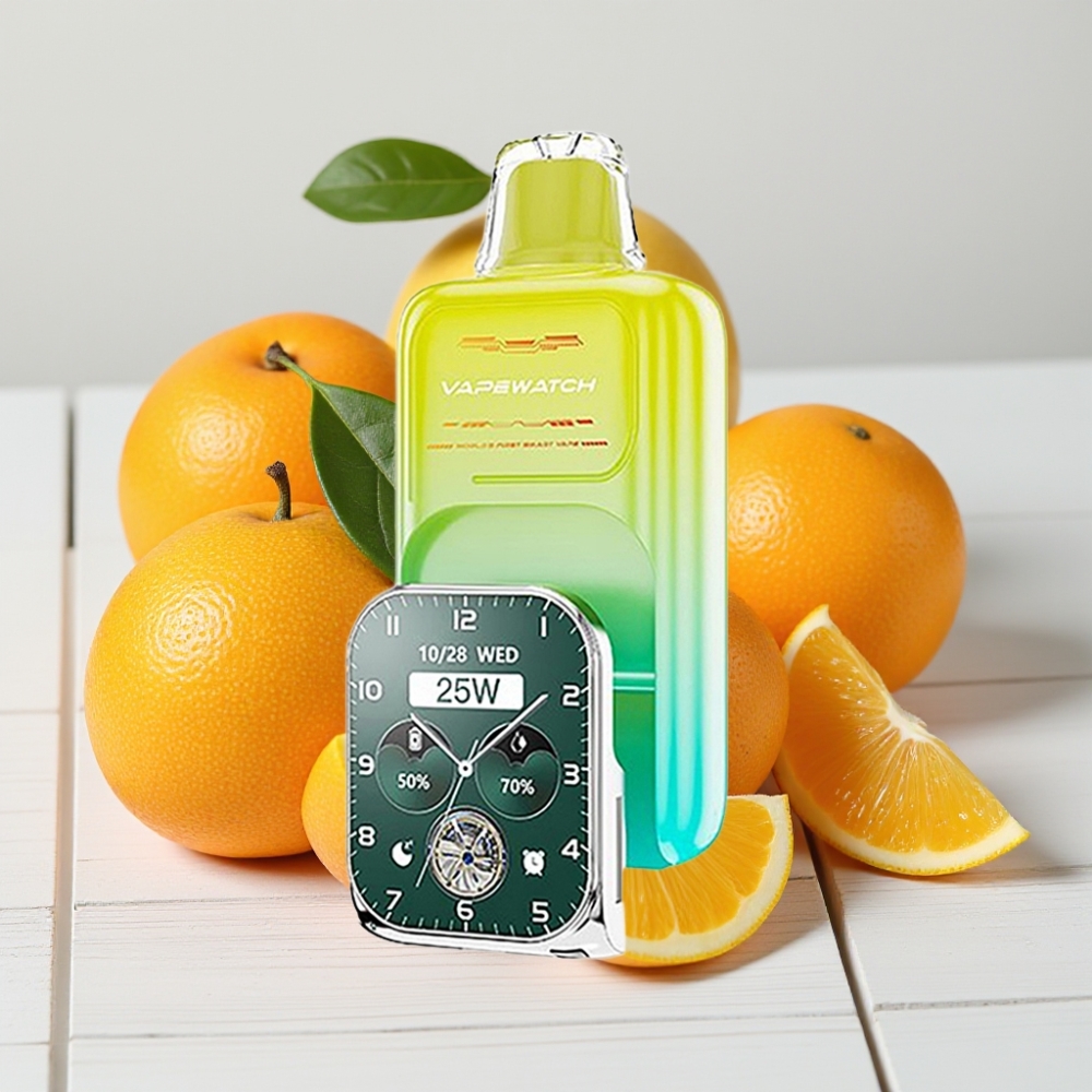 JNR VapeWatch 30000 Puffs - Oranžinė Manga, 19mL, 5% Nikotino, Type-C