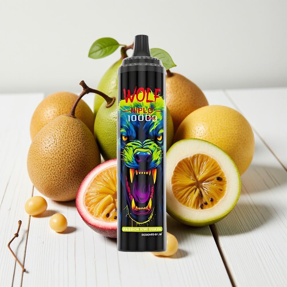 JNR Wolf Niplo 10000 Puffs Aistros Kivi Guava | 1.0 Ohm, 650mAh, Type-C