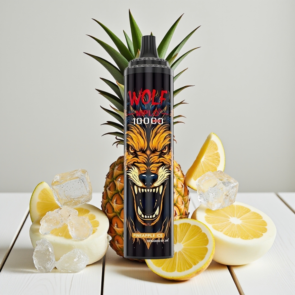 JNR Wolf Niplo 10000 Puffs Ananasų Ledas | 1.0 Ohm, 20ml, Type-C