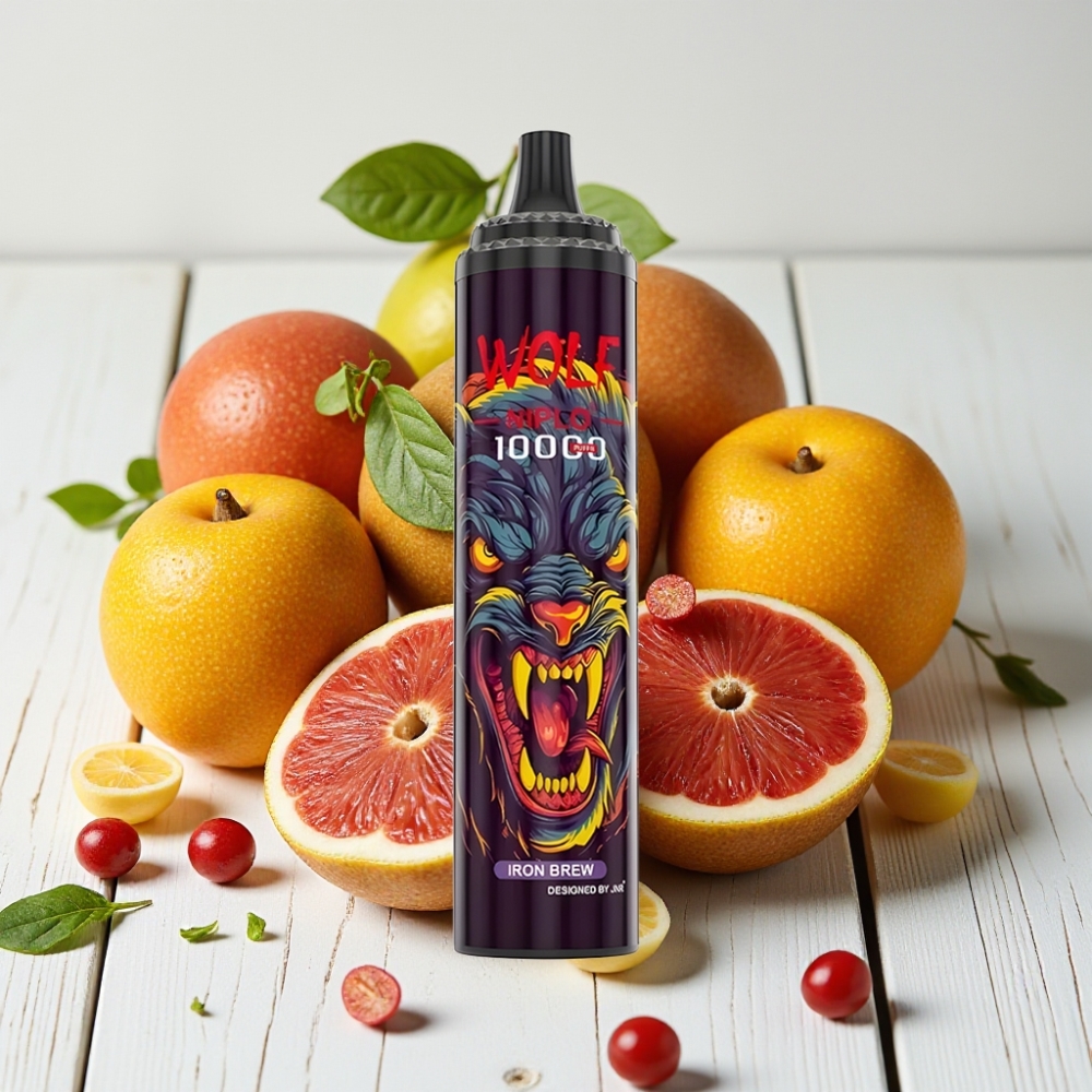 JNR Wolf Niplo 10000 Puffs Geležinis Alus | 1.0 Ohm, 650mAh, Type-C