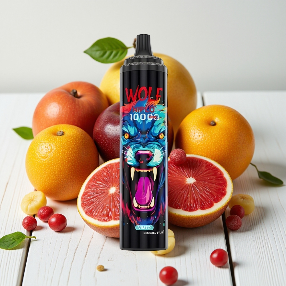 JNR Wolf Niplo 10000 Puffs Vienkartinis Veipas Vimtas | 20ml, 650mAh, Type-C