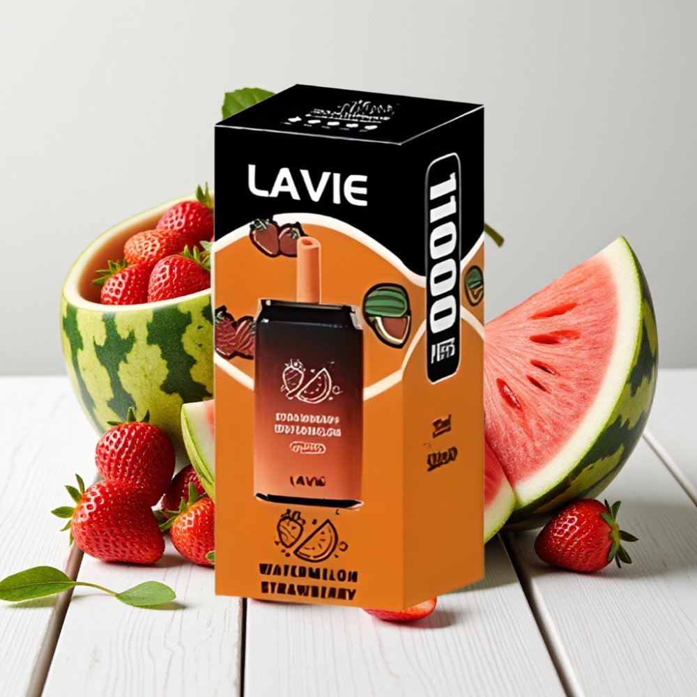 LAVIE Aurora 11000 Puffs Vienkartinis Veipas - Braškių Arbūzas, 22ML, 650mAh, Type C