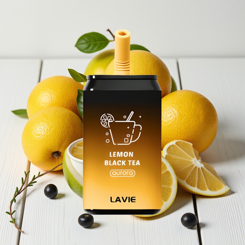 LAVIE Aurora 11000 Puffs Vienkartinis Veipas Citrinų Juodasis Arbata, 22ML, 650mAh