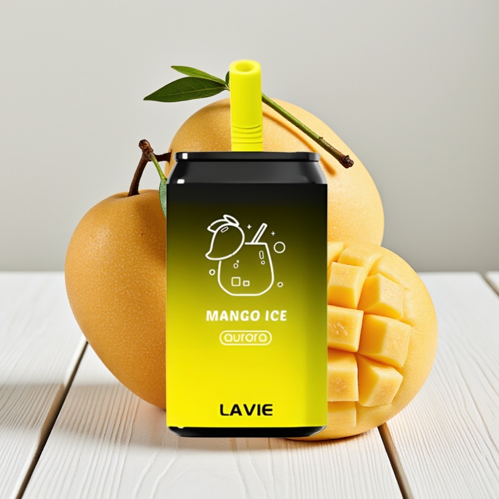 LAVIE Aurora 11000 Puffs Vienkartinis Veipas Mango Ledas (0%, 2%, 5% nikotino, 22ML, Type C)