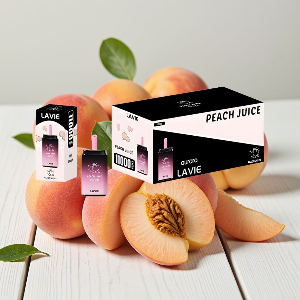 LAVIE Aurora 11000 Puffs Vienkartinis Veipas (Persikų Sultys) – 22ML, 650mAh, Type C