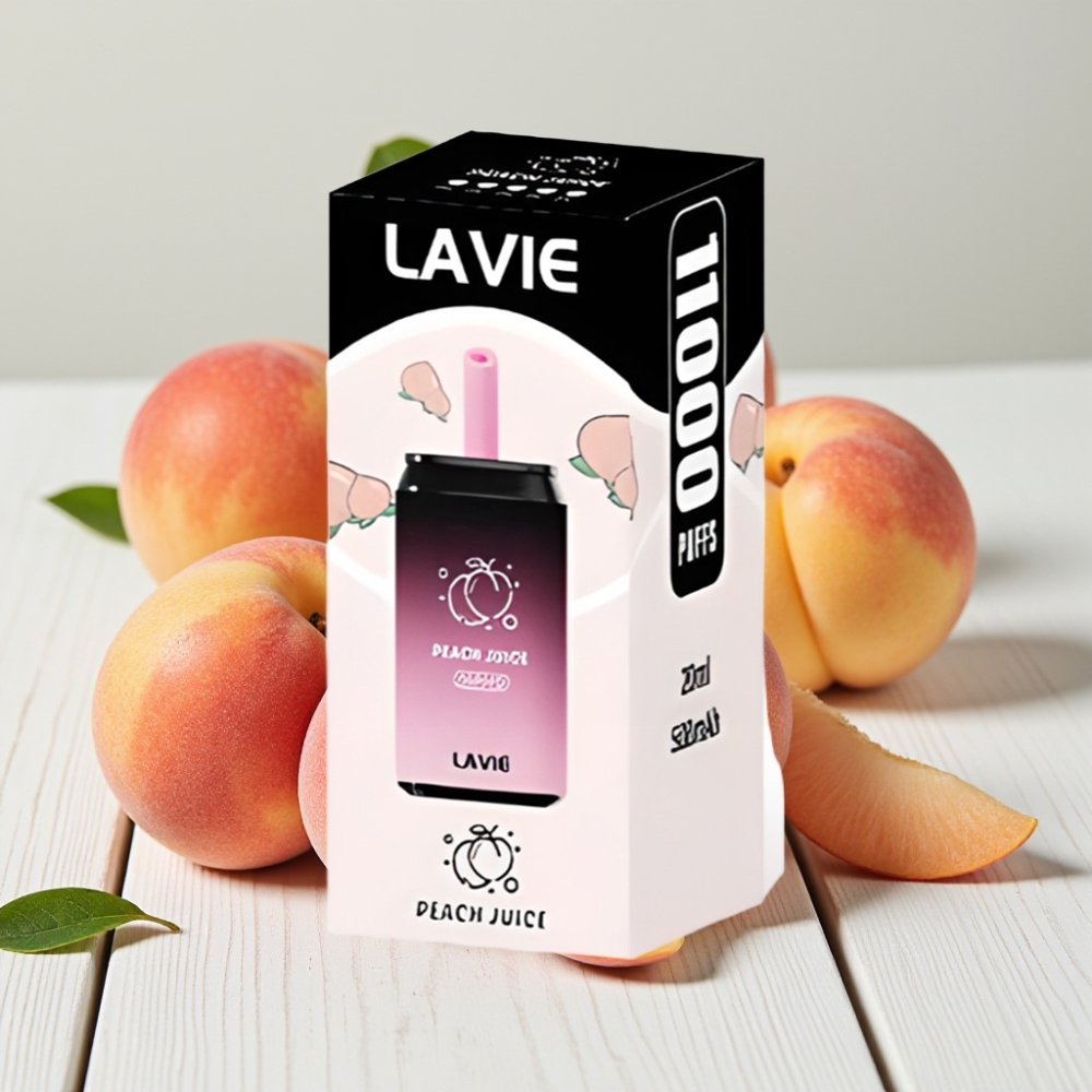 LAVIE Aurora 11000 Puffs Vienkartinis Veipas (Persikų Sultys) – 22ML, 650mAh, Type C