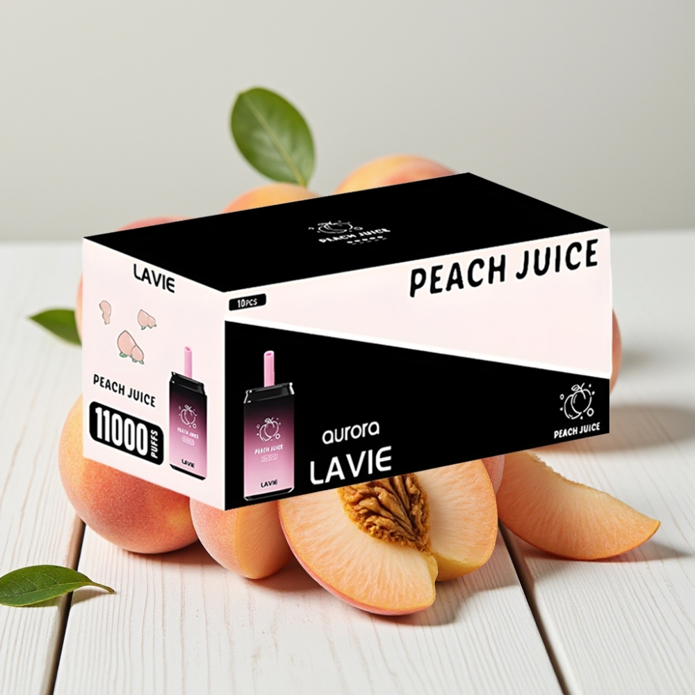 LAVIE Aurora 11000 Puffs Vienkartinis Veipas (Persikų Sultys) – 22ML, 650mAh, Type C
