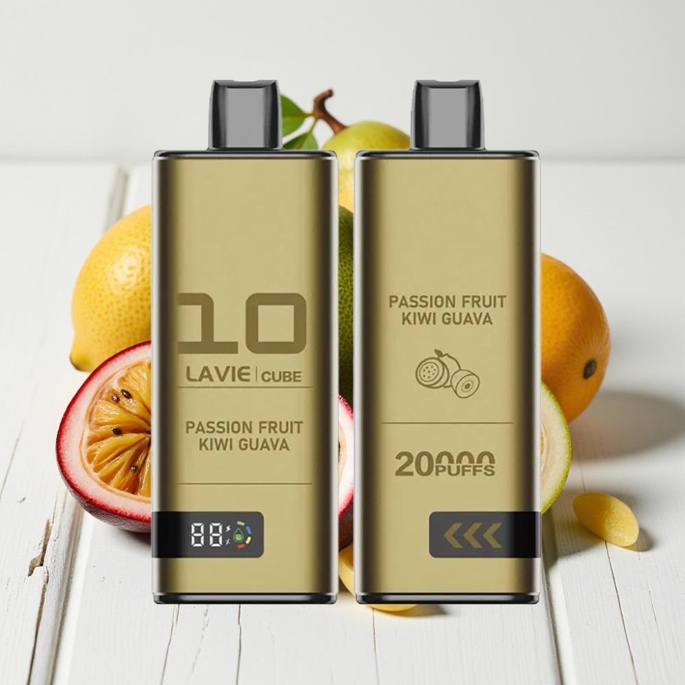 Lavie Cube 20000 Puffs Vienkartinis Veipas Marškininis Vaisius Kiwi Gvajava | 28ML, 5% Nikotino, Type C