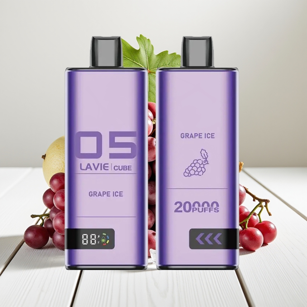 Lavie Cube 20000 Puffs Vienkartinis Veipas Vynuogių Ledas | 28ML, 5% Nikotino, Type C