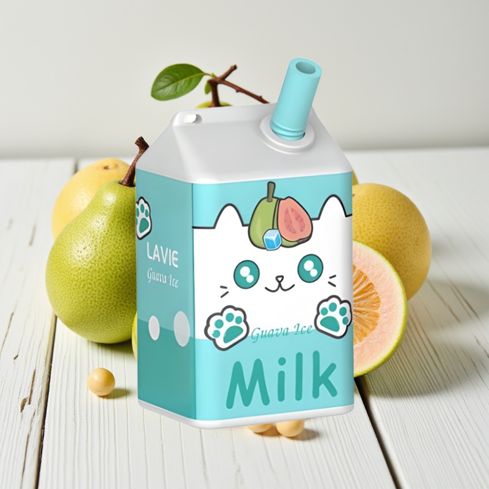 LAVIE Milk 7000 Puffs, 16ML, 5% Nikotino, Guajavos Ledas
