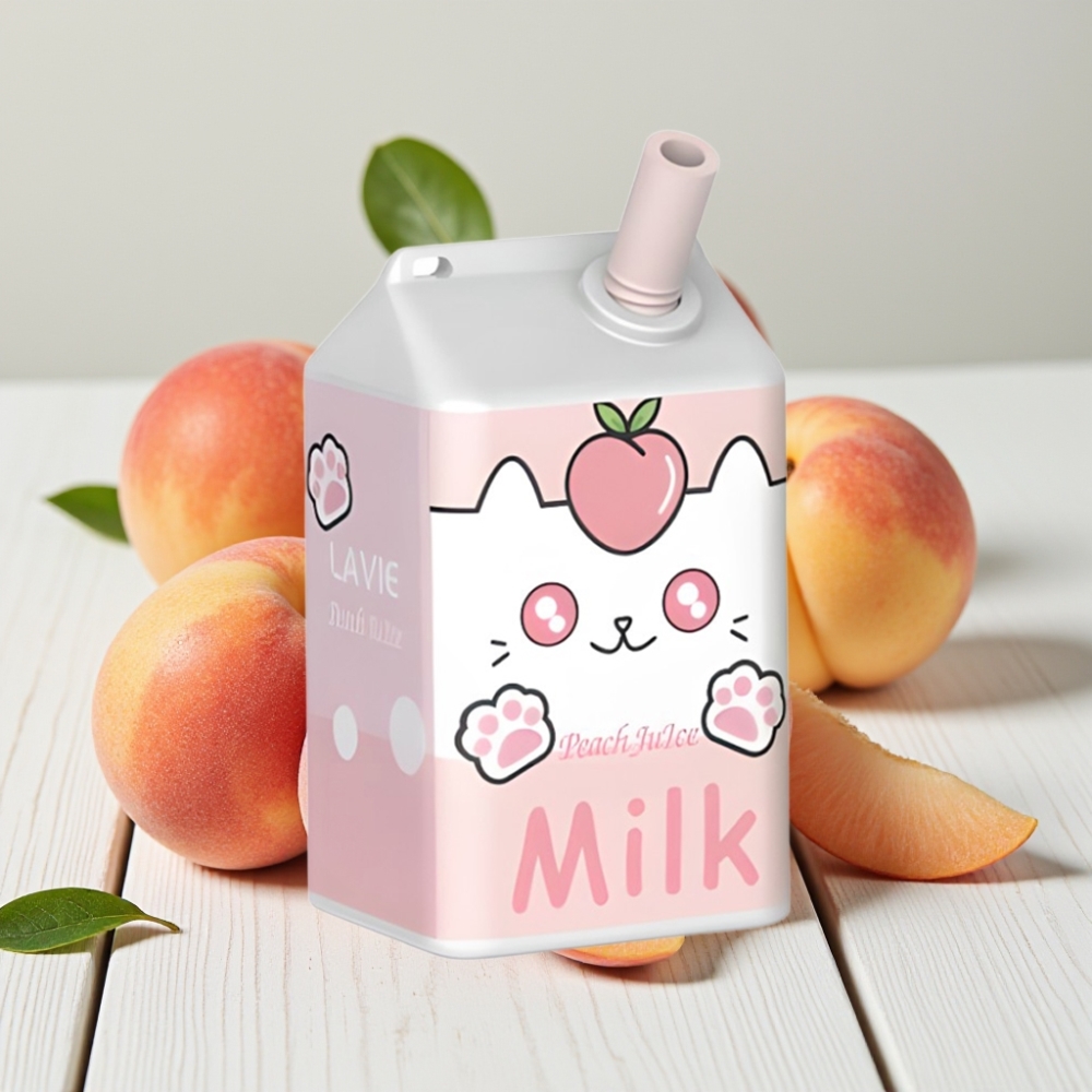 LAVIE Milk 7000 Puffs, 16ML, 5% Nikotino, Persikų Sultys