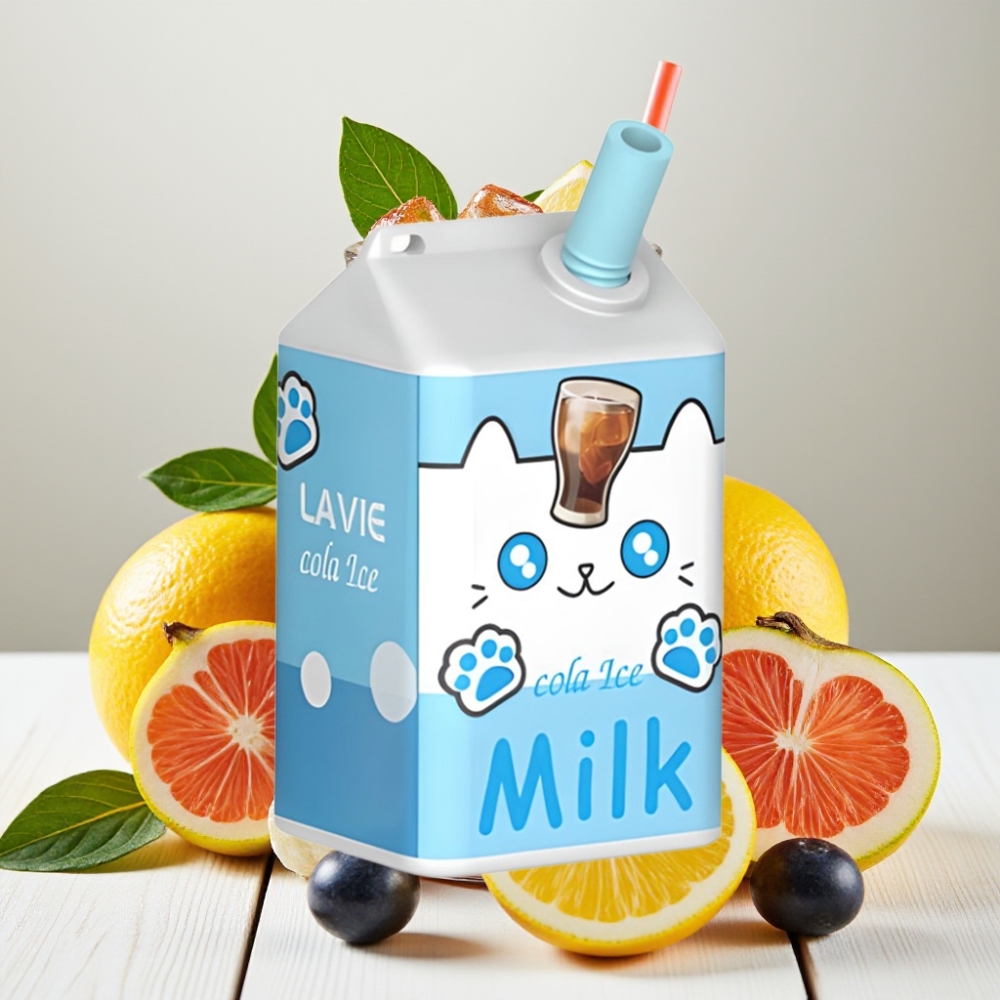 LAVIE Milk 7000 Puffs, 16ML, 600mAh, Cola Ledas, 0%, 2%, 5%
