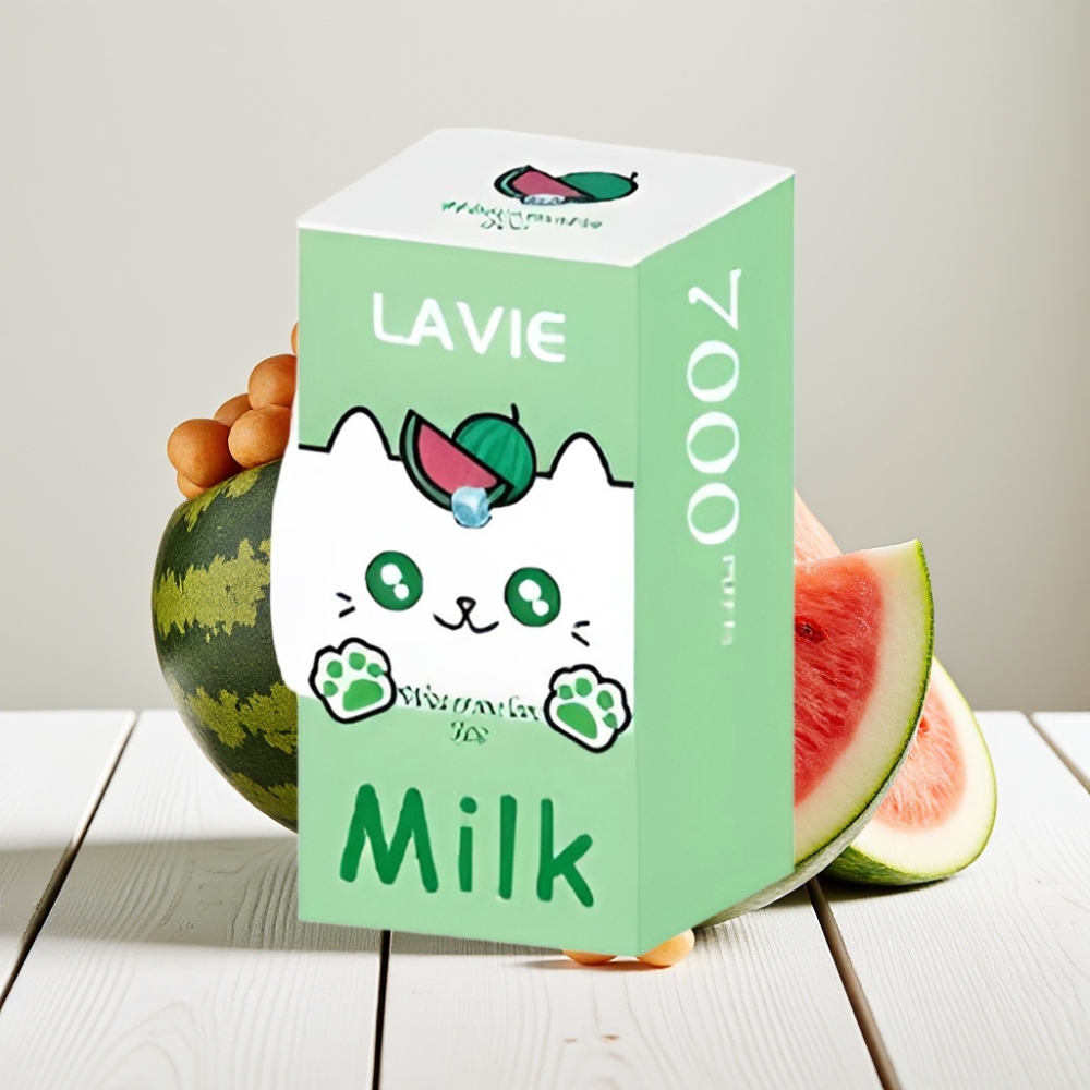 LAVIE Milk 7000 Puffs Arbūzas Ledas | 16ML, 5% Nikotino, 600mAh