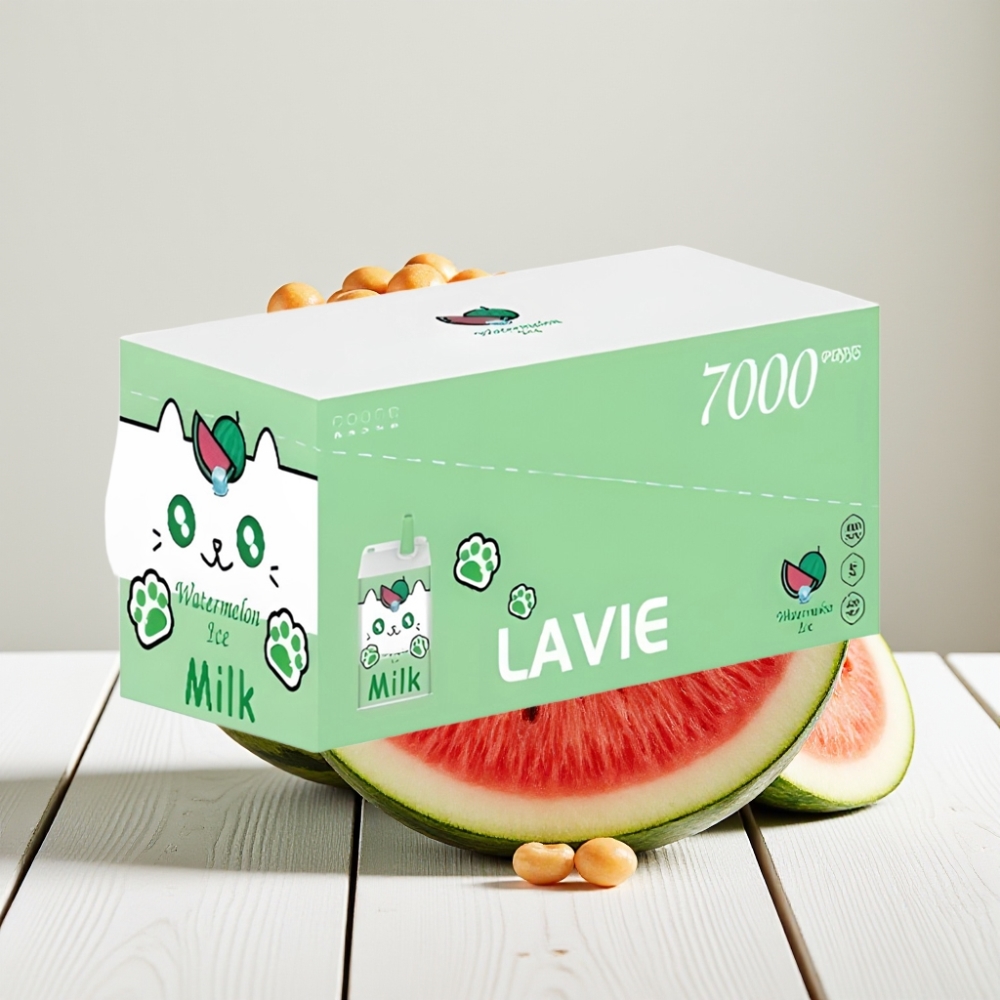 LAVIE Milk 7000 Puffs Arbūzas Ledas | 16ML, 5% Nikotino, 600mAh