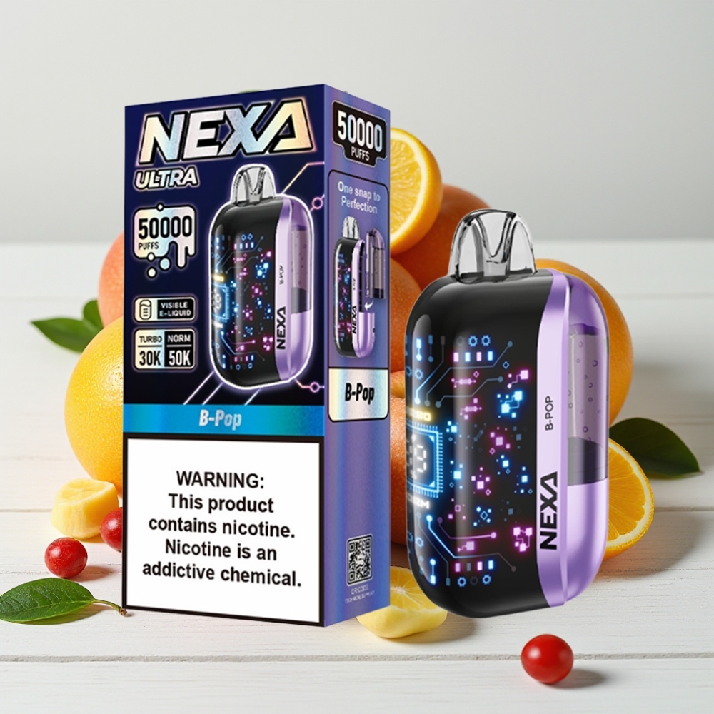 NEXA Ultra 50K B-Pop Vienkartinis Veipas 20ml, 800mAh, 5% Nikotino