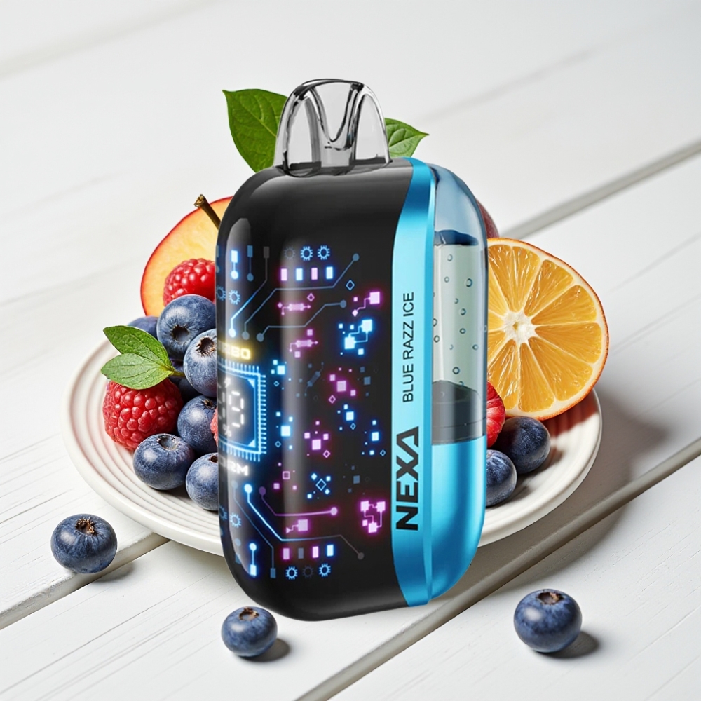 NEXA Ultra 50K Vienkartinė Vapė Mėlynųjų Serbentų Ledas, 20ml, 5% Nikotino, 800mAh