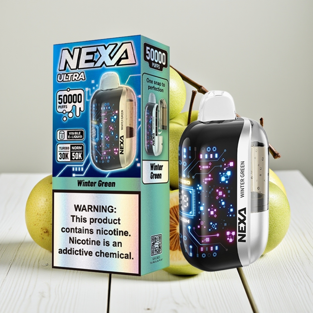 NEXA Ultra 50K Vienkartinis Vapas Žaliasis Mėtis | 20ml, 800mAh, 5% Nikotino