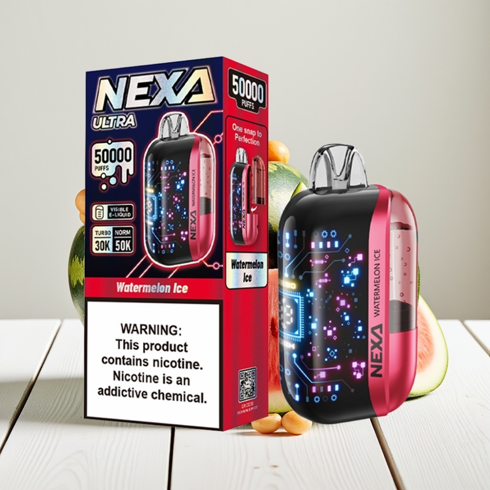 NEXA Ultra 50K Vienkartinis Veipas Arbūzas Ledas | 20ml, 800mAh, 5% Nikotino