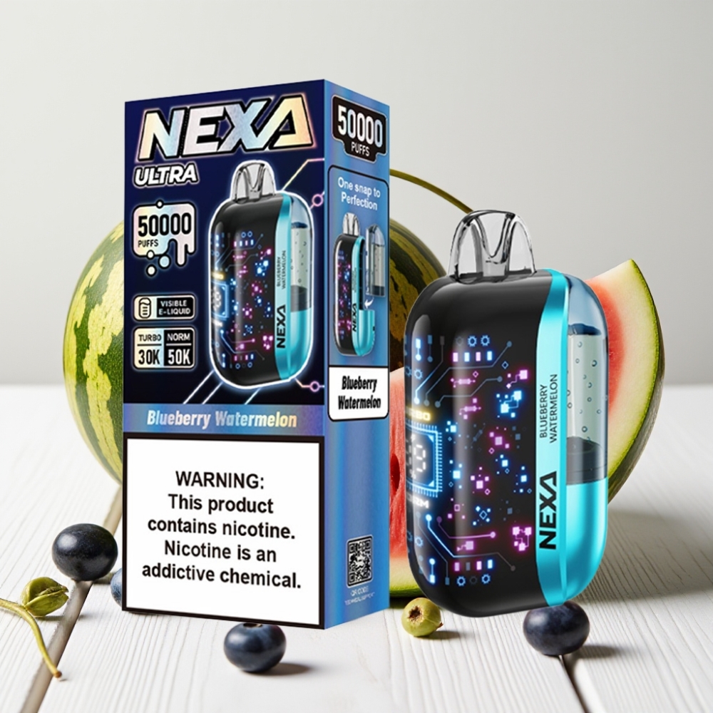 NEXA Ultra 50K Vienkartinis Veipas Mėlynės Arbūzas, 20ml, 800mAh, 5% Nikotino