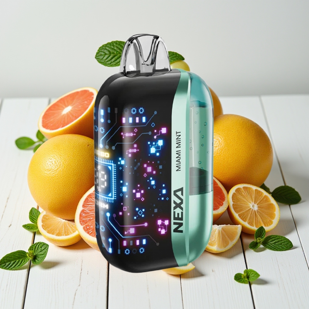 NEXA Ultra 50K Vienkartinis Veipas Majamio mėta – 20ml, 800mAh, 50K pūkštelių, 5% nikotino