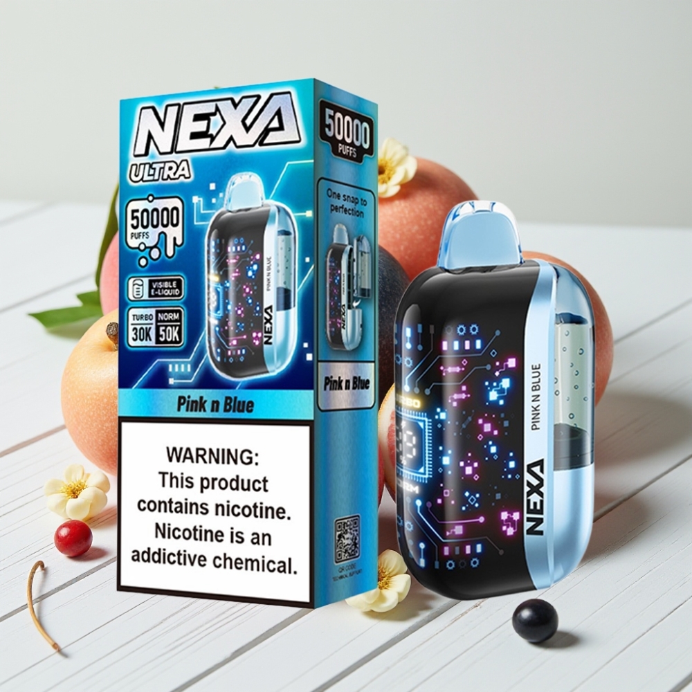 NEXA Ultra 50K Vienkartinis Veipas Raudona ir Mėlyna, 20ml, 800mAh, 5% Nikotino