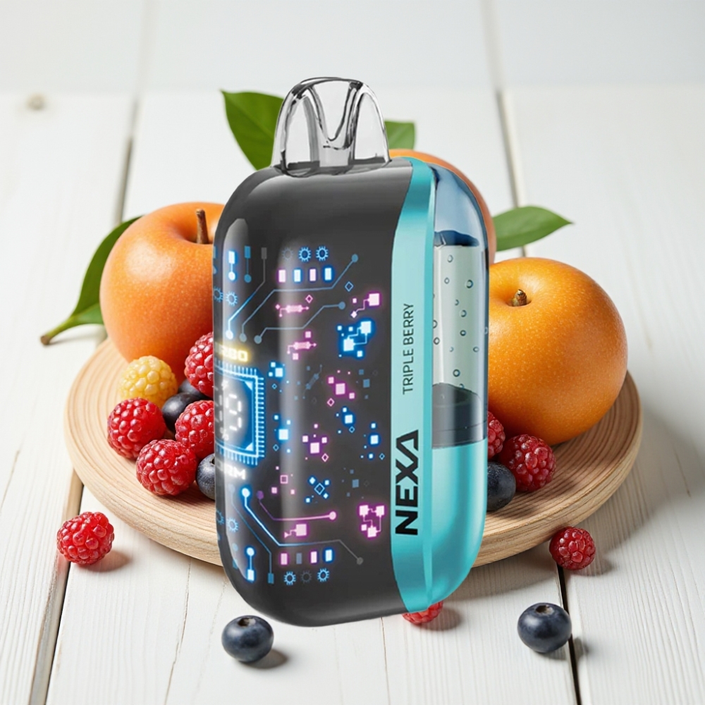 NEXA Ultra 50K Vienkartinis Veipas Trijų Uogų, 20ml, 800mAh, 5% Nikotino