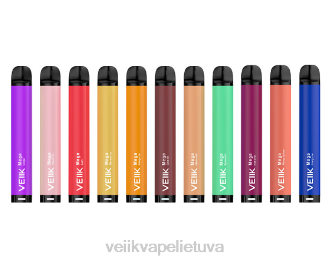 VEIIK Airo Pro Lietuva | VEIIK Micko Mega vienkartinis vape 800 išpūtimų 500mah kelių skonių 2DNR59